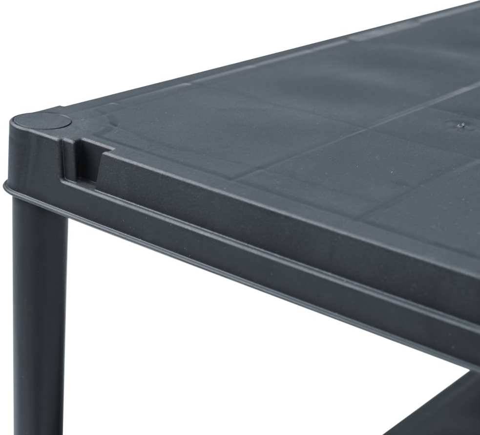 Vidaxl Estantería 100kg 60x30x138cm negra almacenamiento industrial de 100 60x30x138 60 30 138