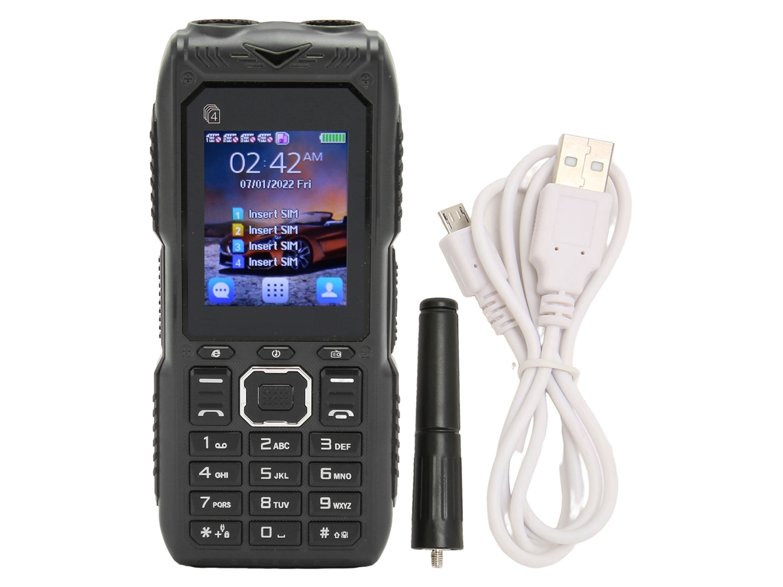 Teléfono Celular 2g Para Personas Mayores Con Botones Grandes, Pantalla De 2.4 Pulgadas, Batería De 10000 Mah, Cuatro Tarjetas, Cuatro Modos De Espera