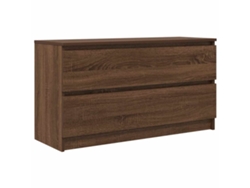 Maison Exclusive - Mueble Para Tv Madera Contrachapada Marrón Roble 100x35x54 Cm