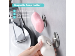 Jabonera Magnética De Acero Inoxidable Sin Necesidad De Taladrar, Ideal Para El Baño, La Cocina Y El Salón.