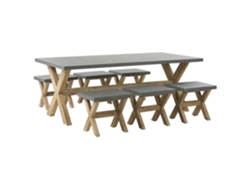 Conjunto de Jardín Olbia 213947 (Gris - Fibrocemento -100x200x75 cm)