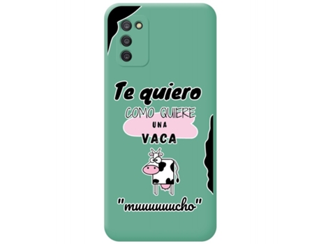 Carcasa Samsung Galaxy A03s TUMUNDOSMARTPHONE Silicona Líquida Dibujos Verde