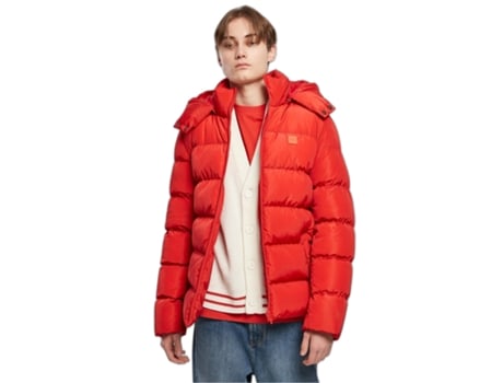 Abrigo para Hombre URBAN CLASSICS (M - Poliéster - Rojo)