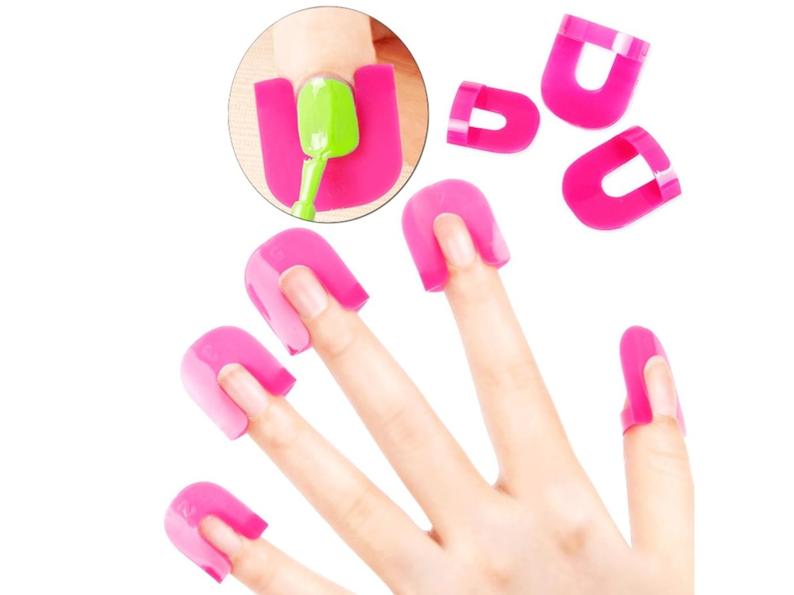 MEOIRUERY 26PCS Plantilla para Esmalte de Uñas Reutilizable de Plástico Blando