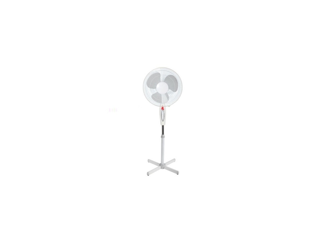 Ventilador de pie blanco con luz de 16'' pulgadas oscilante Elite Kitchenware 128360