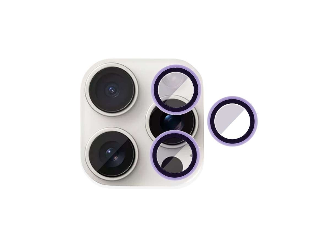 Cubre Objetivo Fluorescente Malva Para Iphone 16 Pro