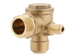 Válvula de retenção de latão para compressor de ar, rosca macho, 90 graus, 20*19*10mm