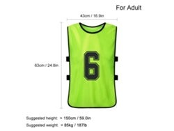 2026rebe-12 Chalecos De Fútbol Para Adultos Secado Rápido Con Números Para Entrenamiento Equipo Jerseys Pinnies Deportivos