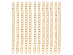 Cadena De Aluminio De 9,9 Metros (32,8 Pies), Elegante, Brillante Y Duradera, Para Joyería Dorada Diy.