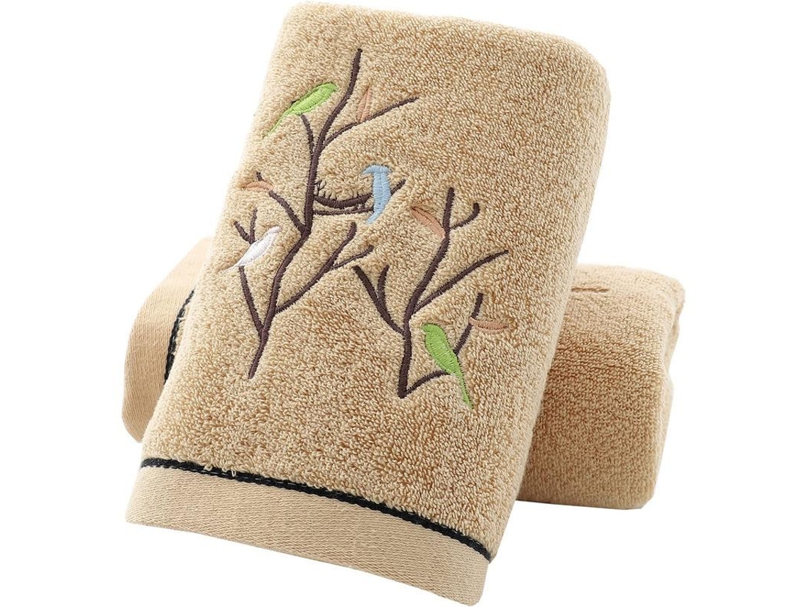 2026-set De 2 Toallas De Baño Suaves Y Altamente Absorbentes De Lujo 34x75 Cm (marrón)