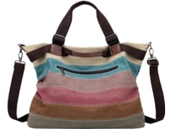 Bolso Tote De Lona Para Mujer, Bolso De Hombro Informal, Bolso De Compras Espacioso