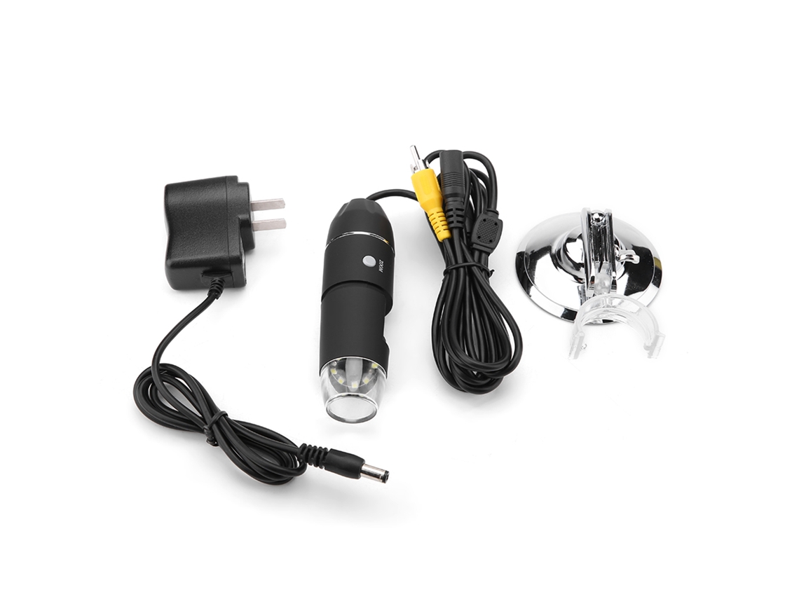 Microscópio Eletrônico Digital 1000x com Saída AV, Lente Óptica, Luz LED e Suporte Ajustável para Observação de Insetos, Tecidos e Mais S/MARCA