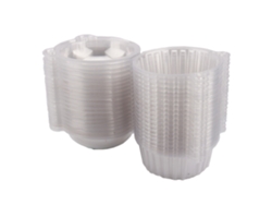 100 Cajas De Plástico Transparente Para Cupcakes Con Tapas En Forma De Cúpula Para Fiestas Y Regalos.