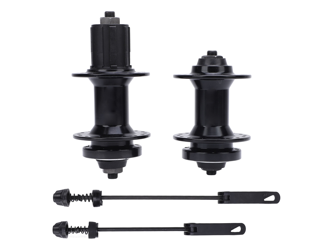 Eje Con Rodamientos Para Bicicleta De Montaña, 32 Orificios, Cierre Rápido, Delantero 100 Mm, Trasero 135 Mm