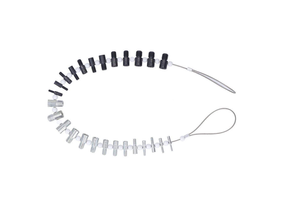 Calibrador De Roscas Para Tuercas Y Tornillos, 26 Calibres, Macho, Hembra, Pulgadas Y Métrico.