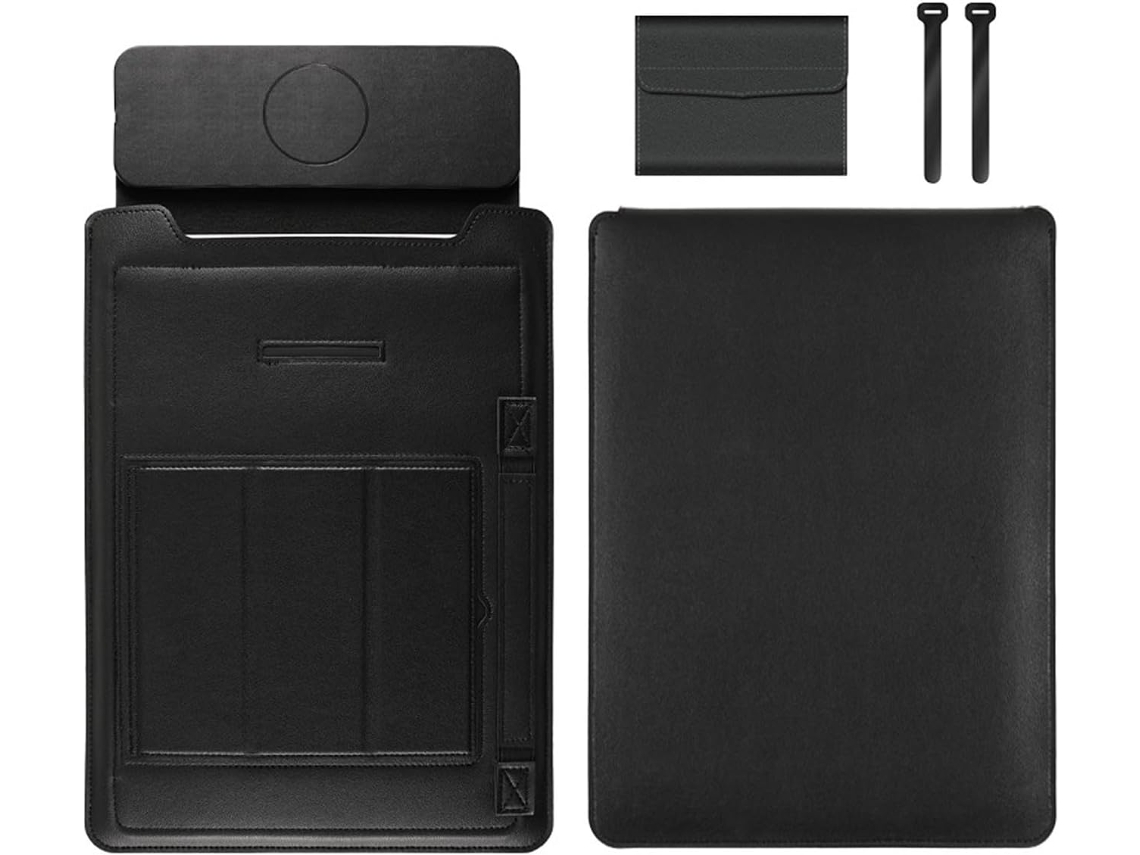 Bolso Para Portátil Con Función De Carga Integrada Para Dispositivos Móviles. Resistente. Negro.