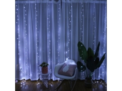 (blanco 4mx2m) Cadena De Luces Led Para Cortina, Con Control Remoto Usb, 8 Modos
