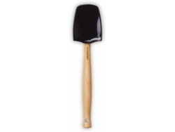 Espátula LE CREUSET (Negro - Madera, Silicona - 28 cm)