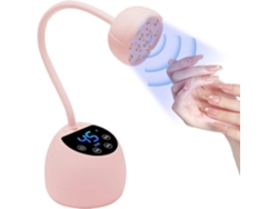 Mini lámpara UV para uñas con sensor automático inteligente y pantalla, 12 unidades. Mini lámpara para uñas de gel, 4 modos, portátil con cable de carga.
