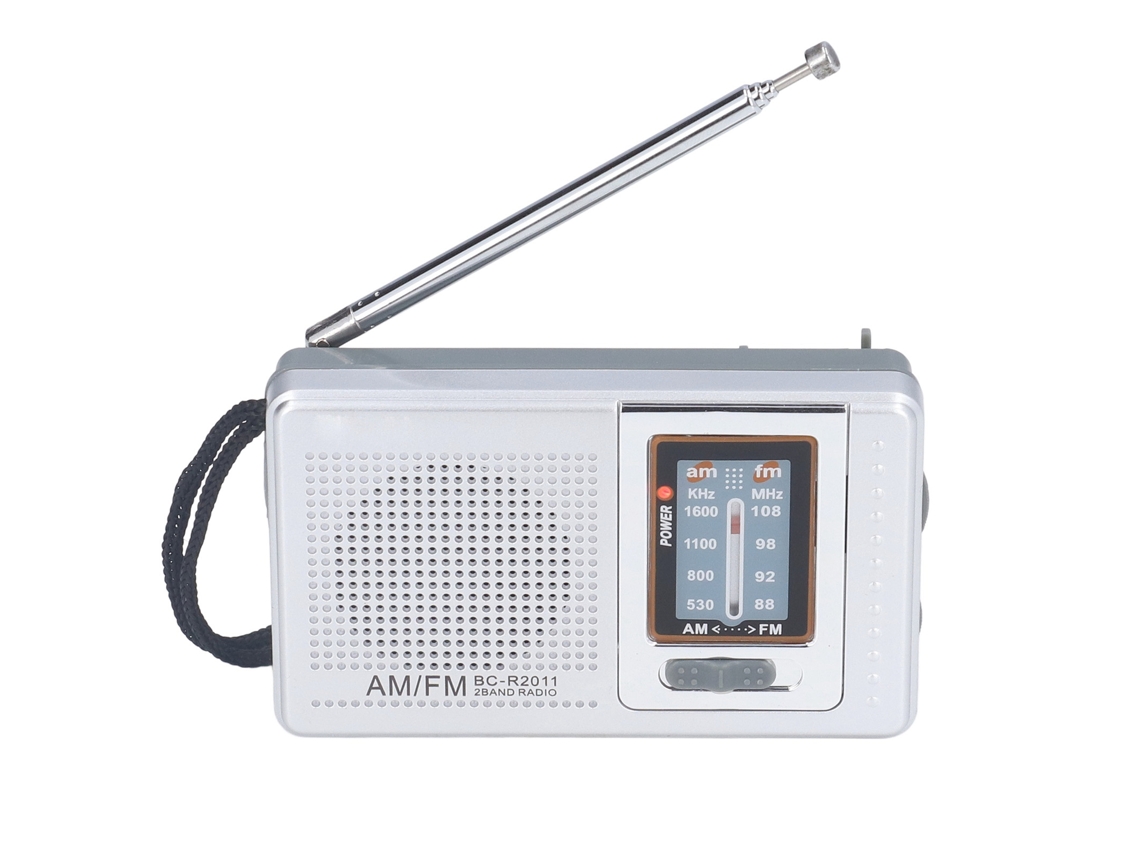 Rádio Am Fm Portátil Bateria Operada Material Plástico À Prova D'água Bcr2011