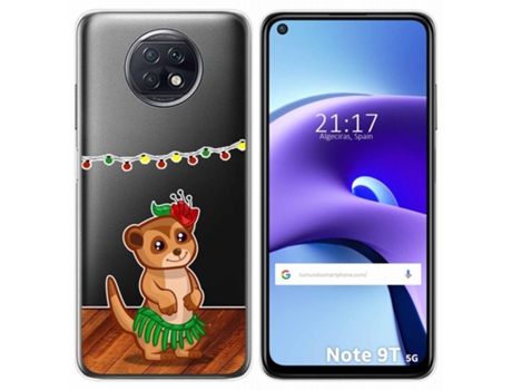Carcasa Xiaomi Redmi Note 9T 5G TUMUNDOSMARTPHONE Dibujos Transparente Multicolor