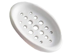 2026-portavasos De Jabón Flexible De Silicona Con Escurridor, 2 Piezas, Para Baño Y Cocina, Blanco