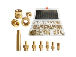 Kit De Porcas De Cobre Para Inserção A Calor Com Pontas 7pcs Para Impressão 3d M2-m8 345pcs