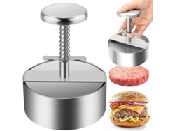 Prensa Para Hamburguesas De Acero Inoxidable 304, Ajustable, Antiadherente, Fácil De Usar, Segura Y Duradera.