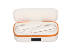 Auriculares Inalámbricos Bluetooth Con Cancelación De Ruido, Resistentes Al Agua, Sonido Estéreo Hifi Para Deportes, Color Blanco.