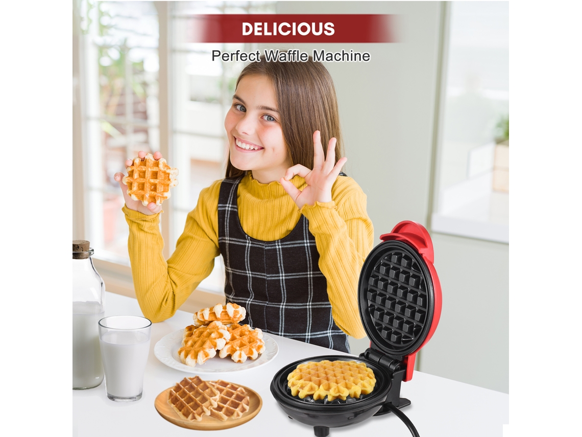 Mini Parrilla Eléctrica Multifuncional Antiadherente Para Hacer Gofres, Sándwiches Y Huevos, Para Uso En Interiores Y Exteriores.