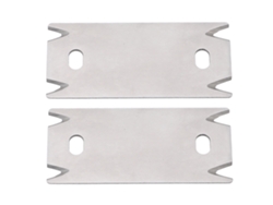 2 hojas raspadoras de acero al carbono, ideales para carpintería.