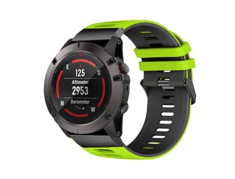 Correa Pioneer para Garmin Instinct Standard Edition Verde Claro y Negro