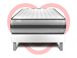 Set Somier Vital Power Recuperador 120 X 200 Cm Blanco