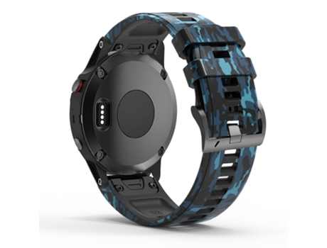 Correa de Silicona 26mm liberación rápida para Garmin Fenix Enduro/Tactix Delta/Tactix 7 Pro - camuflaje azul