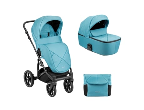 Carrito de Bebé KIKKABOO 2en1 con capazo rígido Amani Menta