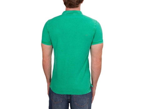 Polo Ultrafina de Hombre SUPERDRY Algodón Verde (S)