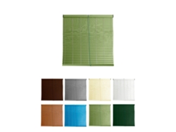 Persiana De Pvc Alicantina Con Polea Metálica | Persiana Enrollable | Estor Enrollable Para Ventanas, Puertas, Salón Y Cocina Verde Oliva 75 X 140 Cm