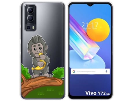 Carcasa Vivo Y52 5G TUMUNDOSMARTPHONE Dibujos Transparente Multicolor