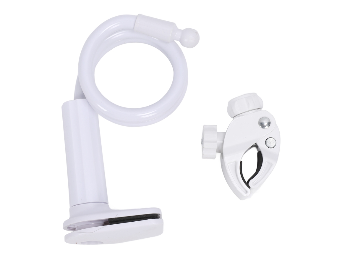 Soporte Para Secador De Pelo Con Abrazadera Ajustable Reduce Fatiga De Brazo Para Peluquería Canina Blanco