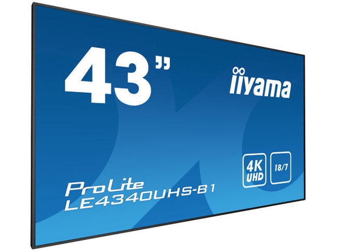 Pantalla de Señalización IIYAMA LE4340UHS-B1 (42.5'' - Ultra HD - LED)