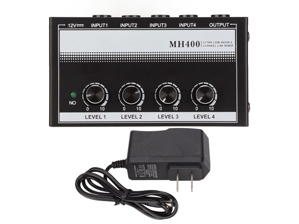 Mezclador De Línea Estéreo Compacto De 4 Canales, Bajo Nivel De Ruido, Portátil, Para Clubes Y Bares, 100-240 V, Enchufe Estadounidense.