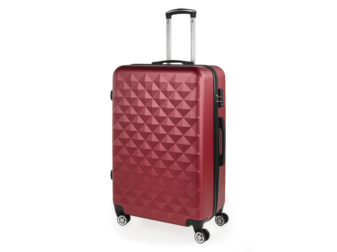 Maleta Abs Grande ITACA Diamond granate (49,5X77,5X27 Cm - 91L)