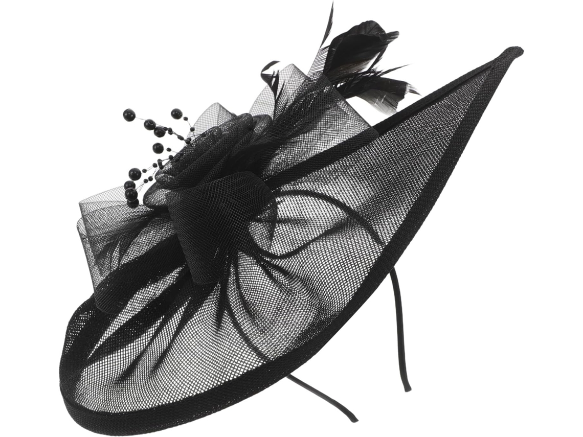 Tocado Retro Para Mujer Con Velo De Malla Y Pluma, Accesorio Para Cóctel De Boda.