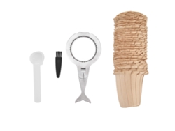 40 Filtros De Café Con Soporte De Acero Inoxidable, Vaso De Papel Desechable Portátil Para Uso Doméstico.