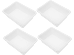 Juego de 4 bandejas de laboratorio antifugas. Slowmoose