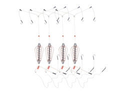 Cesta Para Cebo De Pesca De 4 Piezas Con Muelles Y Anzuelo - Accesorio Ligero Y Portátil Para La Pesca De Carpas