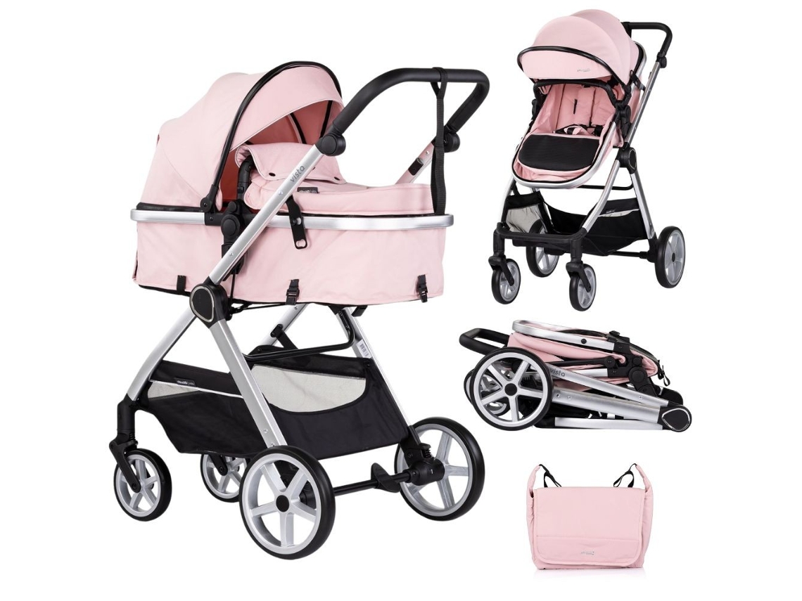 Carrito De Bebé Duo Convertible Vista De Chipolino Hasta 22 Kg - Marshmallow