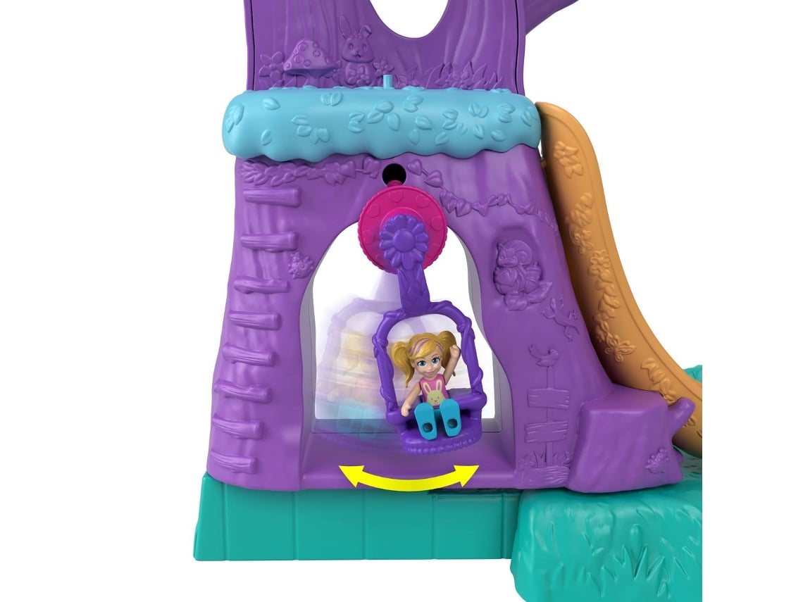 Polly Pocket Set Compacto Casa del Árbol Aventura de las Mascotas