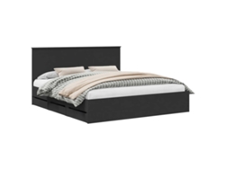 Maison Exclusive - Estructura De Cama Negro 180 X 200 Cm Madera Ingenieril