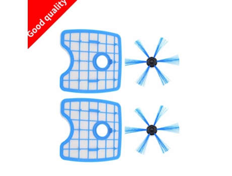 Aspiradora con 2 filtros y cepillo redondo para Robot Philips Fc8820 Fc8810, accesorios para Robot de barrido